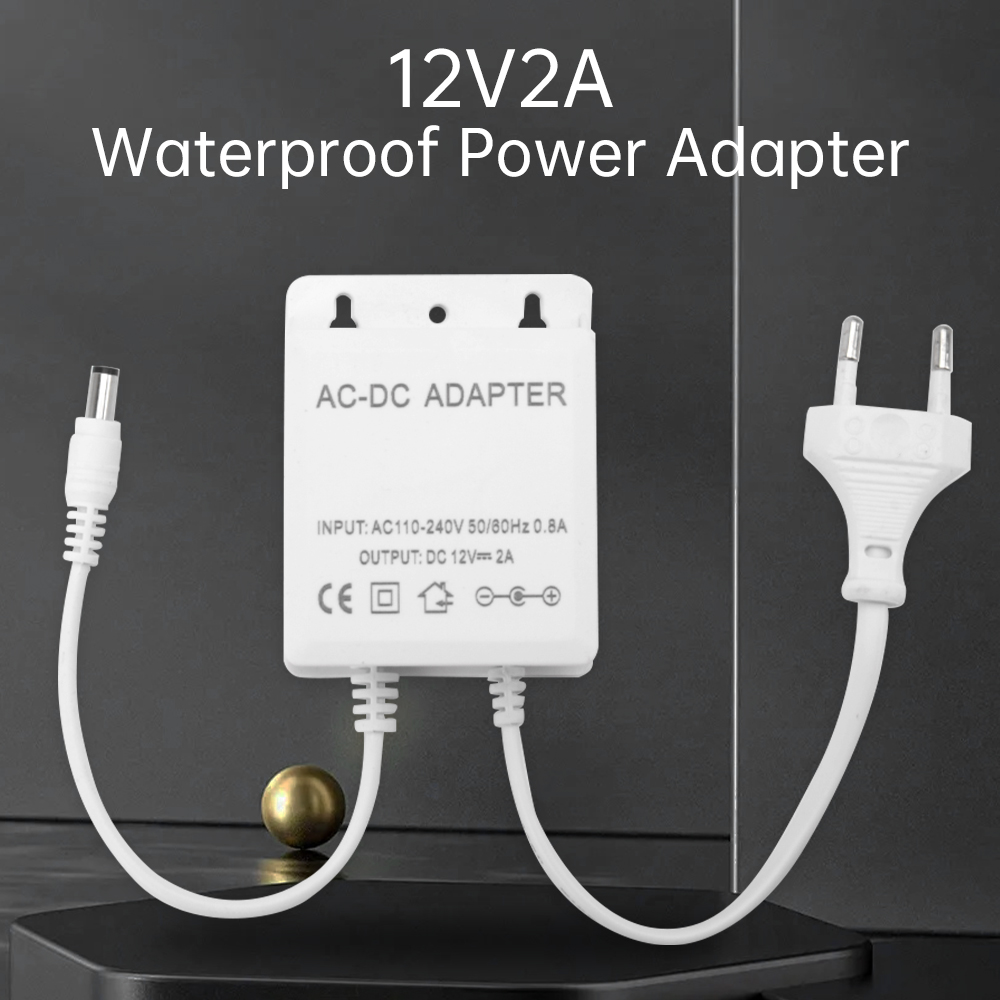 Outdoor Power Plug In - DC12V 2A Spina UE Adattatore di