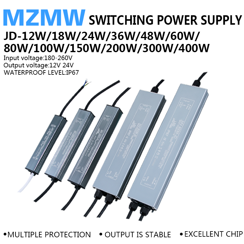 Outdoor Power Supply 12V - Alimentatore switching impermeabile IP67 12W 18W