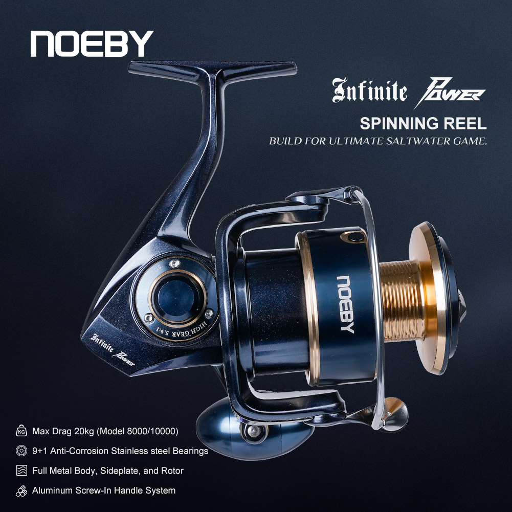 Outdoor Power Reel - Mulinello da Pesca Spinning Noeby Infinite