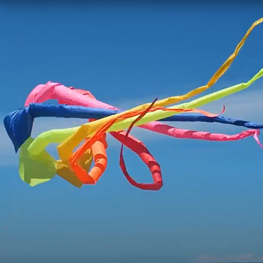 Outdoor Power Reel - 6.5M 3D arcobaleno rotante Soft Kite