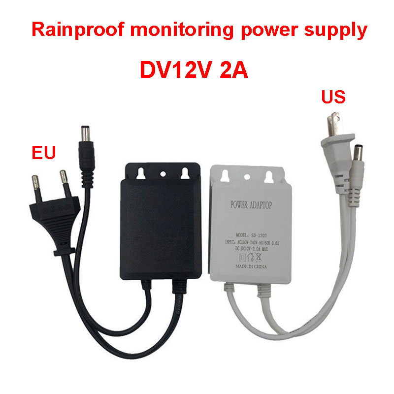 Outdoor Power Supply 12V - Adattatore di alimentazione US/EU Outdoor Waterproof