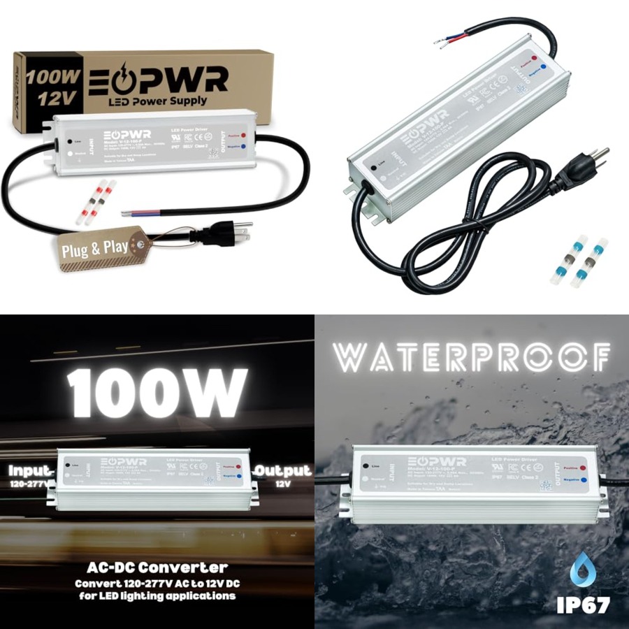 Outdoor Power Plug In - Alimentatore LED Impermeabile IP67 AC120-277V a